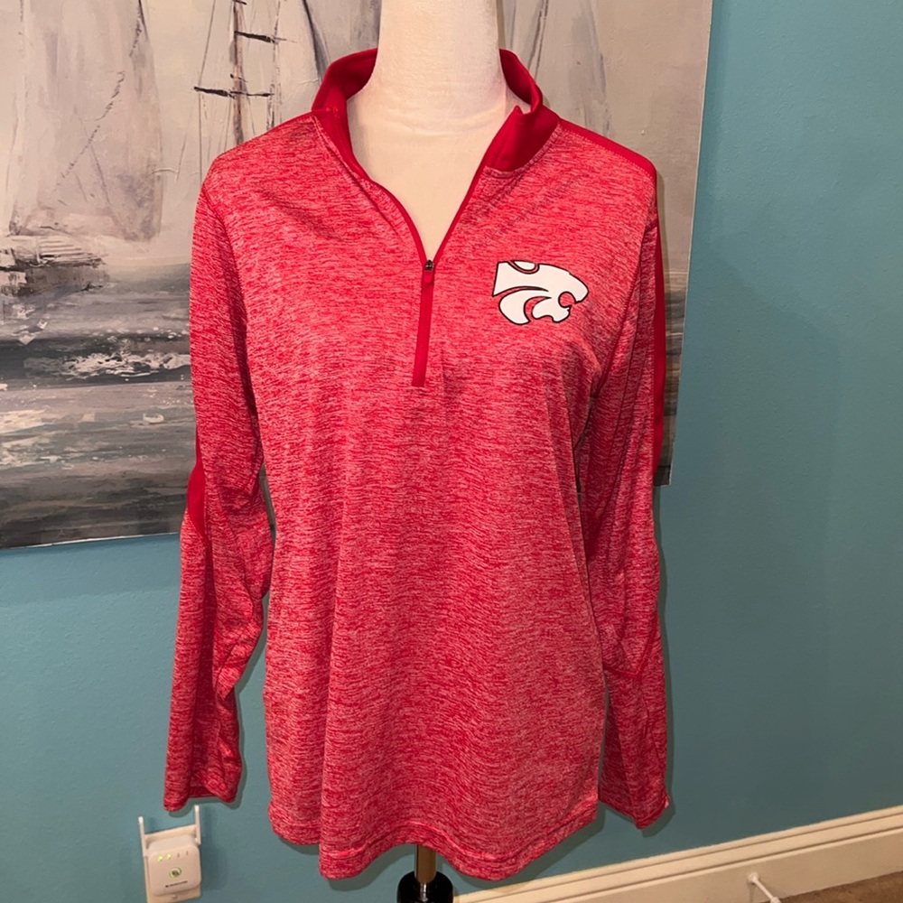 Women’s Wildcats Red Quarter Zip Up Pullover, Large